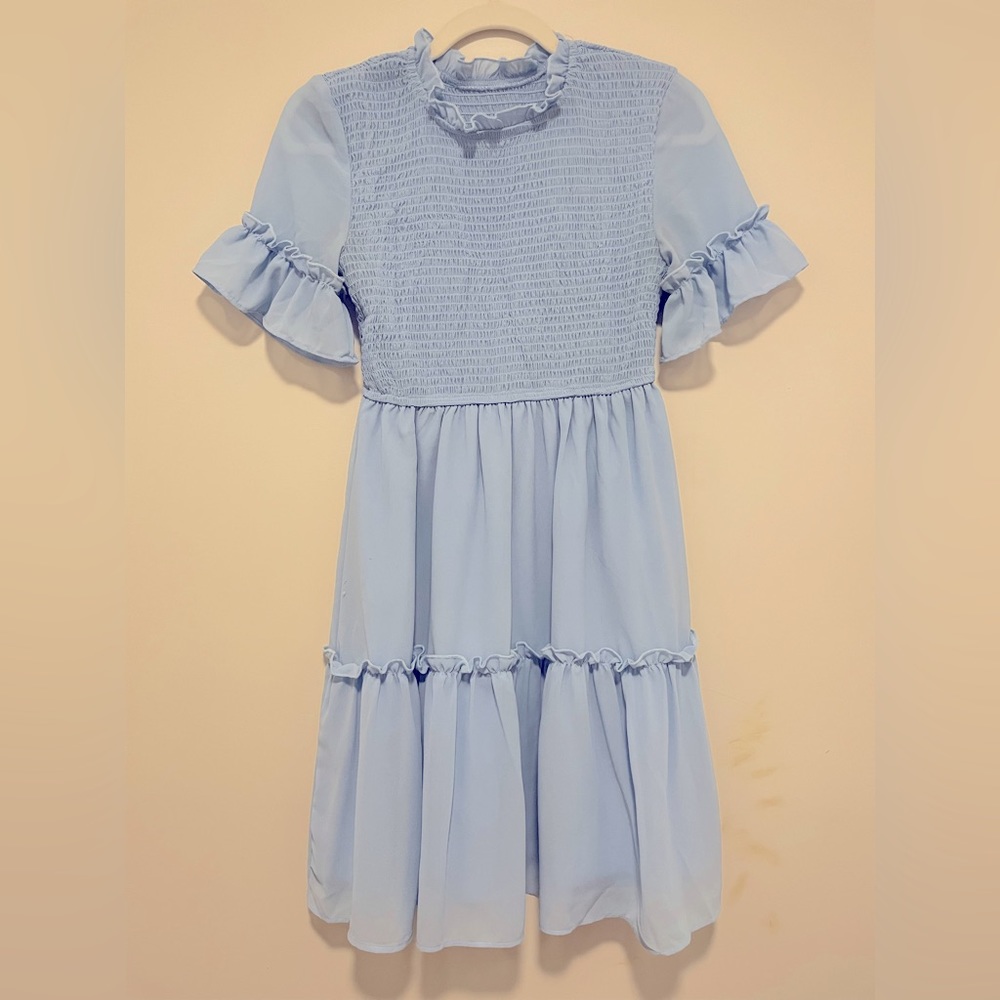 SHEIN baby blue dress